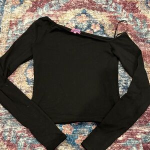 Black long sleeve edikted shirt! Size XS